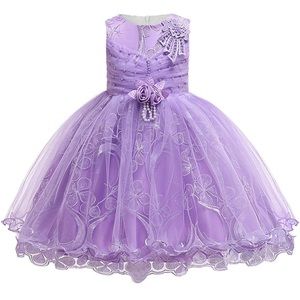 Girls dress 6-7 years old purple